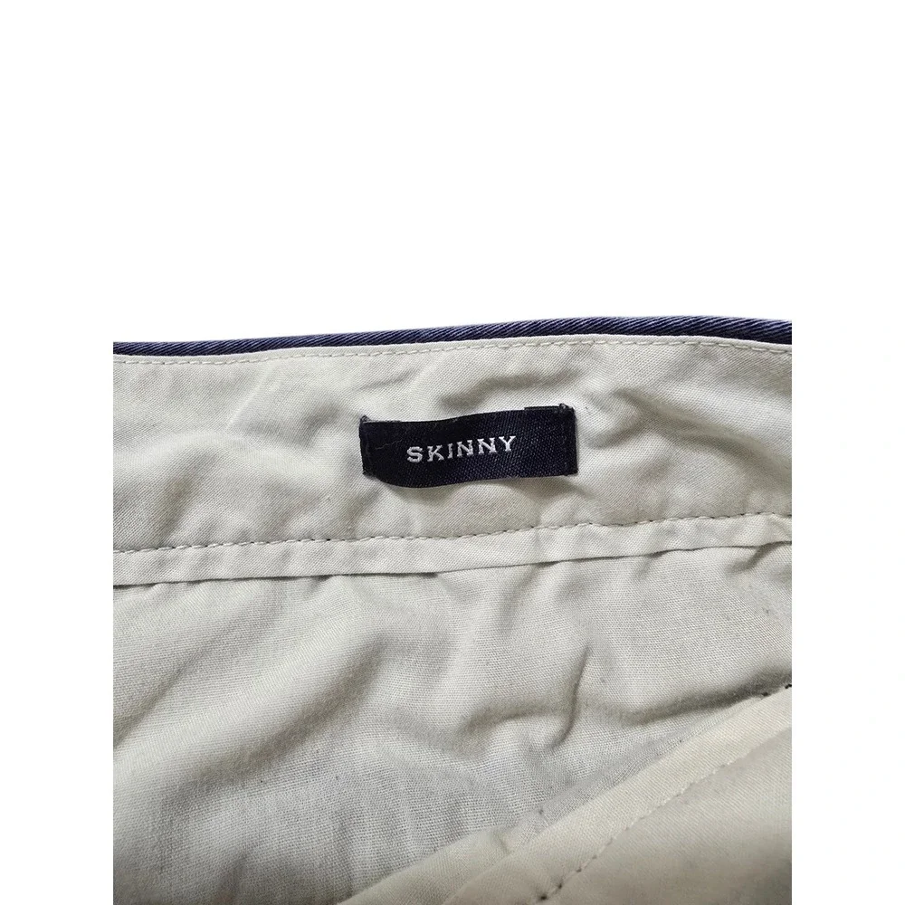 J. Crew Factory Flex Skinny Fit Washed Chino Pants In Navy Sz 32x30 - Picture 6 of 12